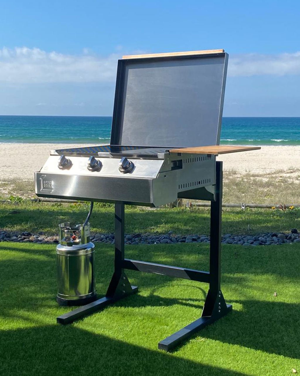 Portable grill with on sale stand